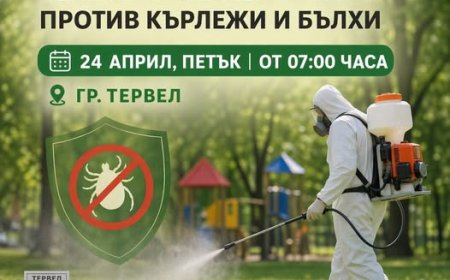 Утре пръскат срещу кърлежи в Тервел