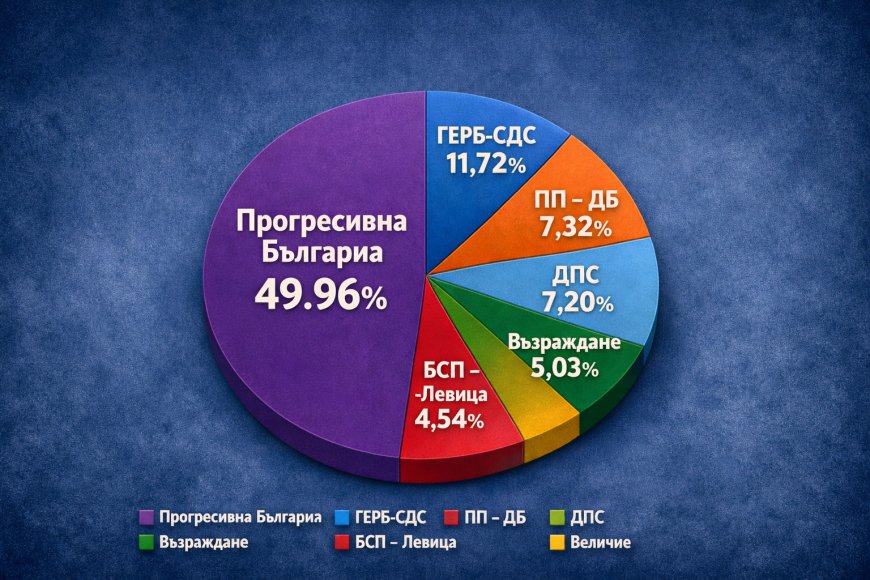 При обработени 99.73% от протоколите Прогресивна България с убедителна преднина в Добричка област