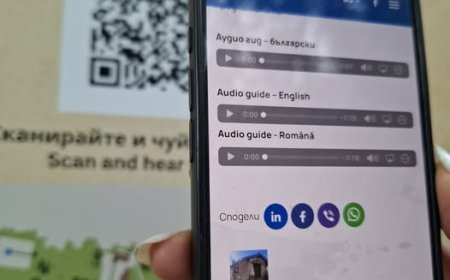 Пилотните QR табели в Двореца вече предлагат аудио гид и на румънски език