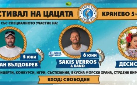Затварят улици в Кранево заради Фестивала на цацата през юни