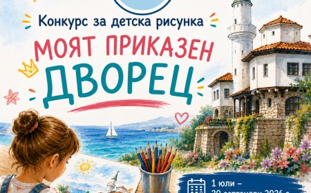 ДКИ КЦ «Двореца» – Балчик обявява конкурс за детска рисунка «Моят приказен Дворец»