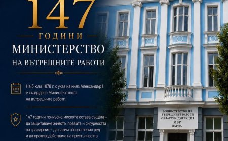 Министерството на вътрешните работи празнува днес