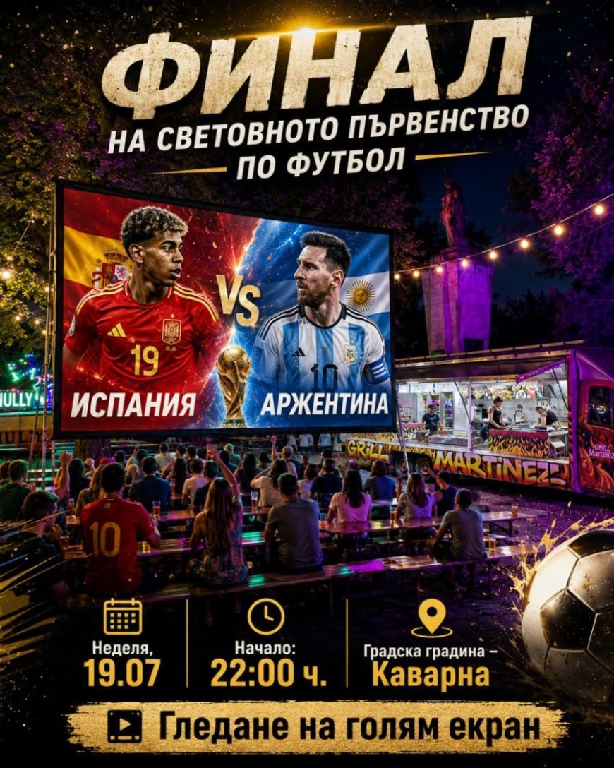 Гледане на финала на Световното първенство по футбол организират в Каварна