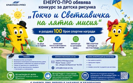 ЕНЕРГО-ПРО обяви конкурс за детска рисунка с 100 спортни награди