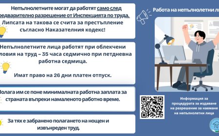 Добрич е сред градовете с най-много разрешения за работа на непълнолетни през 2026 г.
