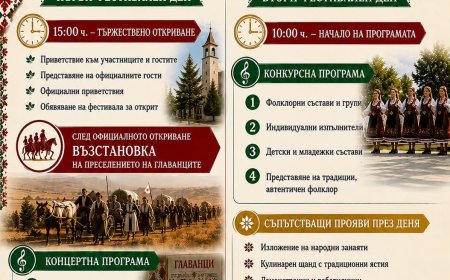 Фолклорен фестивал „Главанци“ събира самодейци от страната във Владимирово