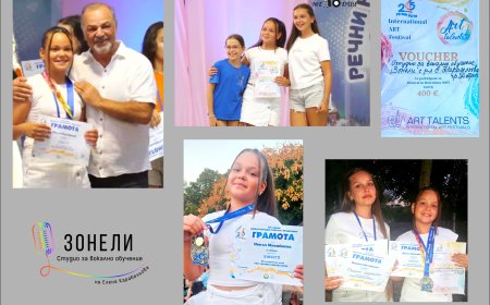 Никол Михайлова от Студио „Зонели“ с призово отличие от Международния конкурс „Речни ноти“ - Тутракан