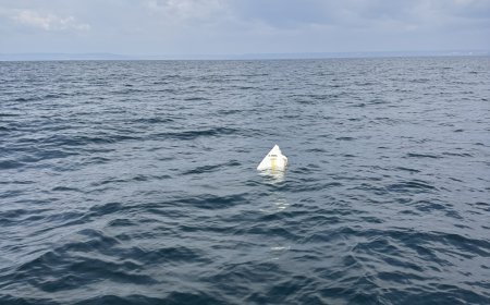 Част от опашка на дрон в морето край Каварна