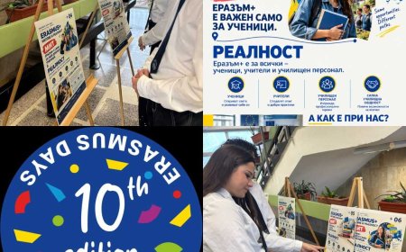 СУ „Димитър Талев“ – Добрич, представя изложба „Еразъм+ – митове и реалност“