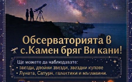 Наблюдения на звездното небе организират в обсерваторията в Камен бряг