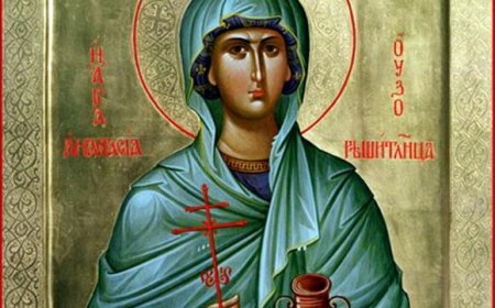 На 29 октомври православната църква почита света преподобномъченица Анастасия Римлянка