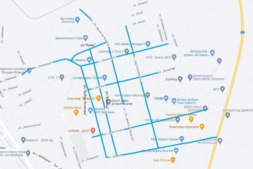 Кметът на Добрич обяви улиците, по които предстои ремонт в началото на април