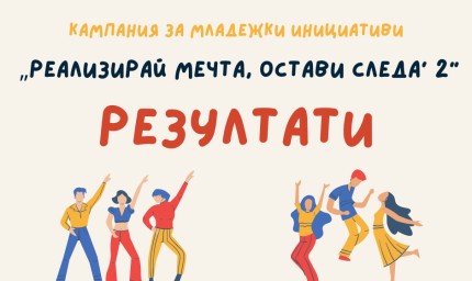  Резултати от "Реализирай мечта, остави следа" 