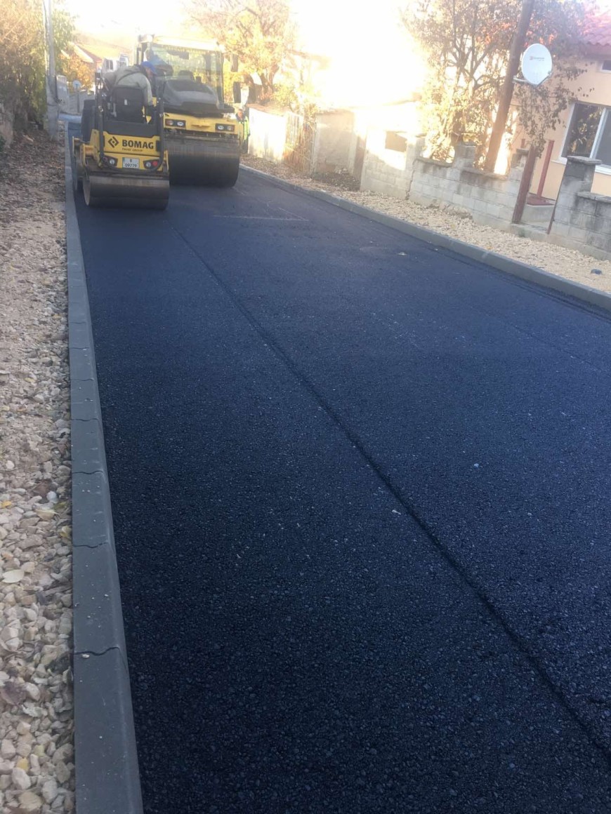 Положиха първия пласт асфалт на ул.“Димитър Спиравески“