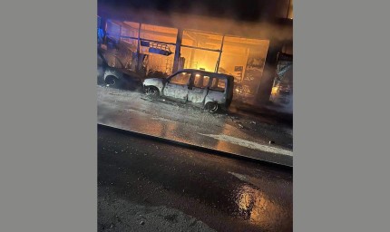 Пожар в Кранево - магазин горя поне 7 часа