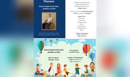 Благотворителен бал "Заедно за Емо" на 25 февруари 