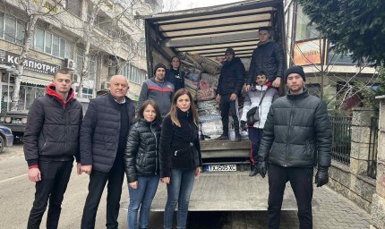 ДПС изпрати три тона дарения към пострадалите в Турция
