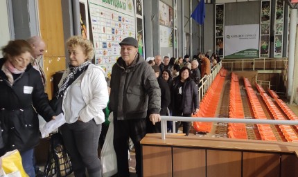 Предаването на изборните протоколи в зала „Добротица“ протича спокойно